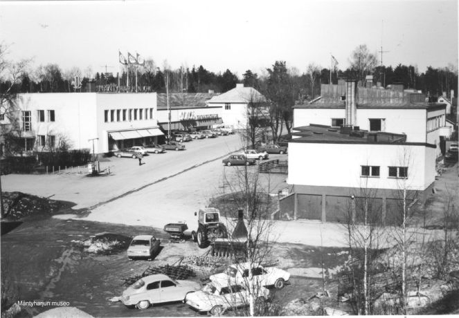 Mäntyharjun keskusta vuonna 1980. Kuva: Mäntyharjun museo, kuvaaja: Hannu Heilio.